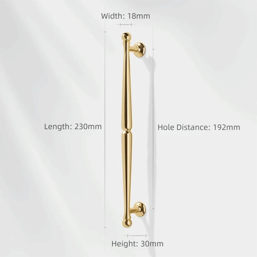 Zinc Alloy Cabinet Pull Handles & Drawer Knobs – Brushed Silver Cabinet Pull Handles Richie's Gold 192mm