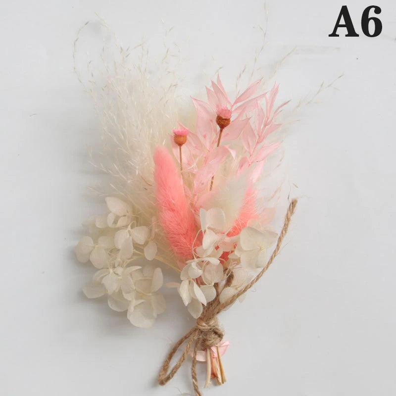 Mini Dried Flower Bouquet – Natural Baby's Breath Home Decor Dried Flower Bouquet Richie's A6