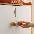 Nordic Beech Wood Round Cabinet Knob & Wall Hook | DIY Décor Wood Cabinet Knob Richie's