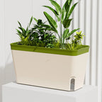 Modern Self-Watering Planter Pot with Water Level Window Self-Watering Planter Richie's Green