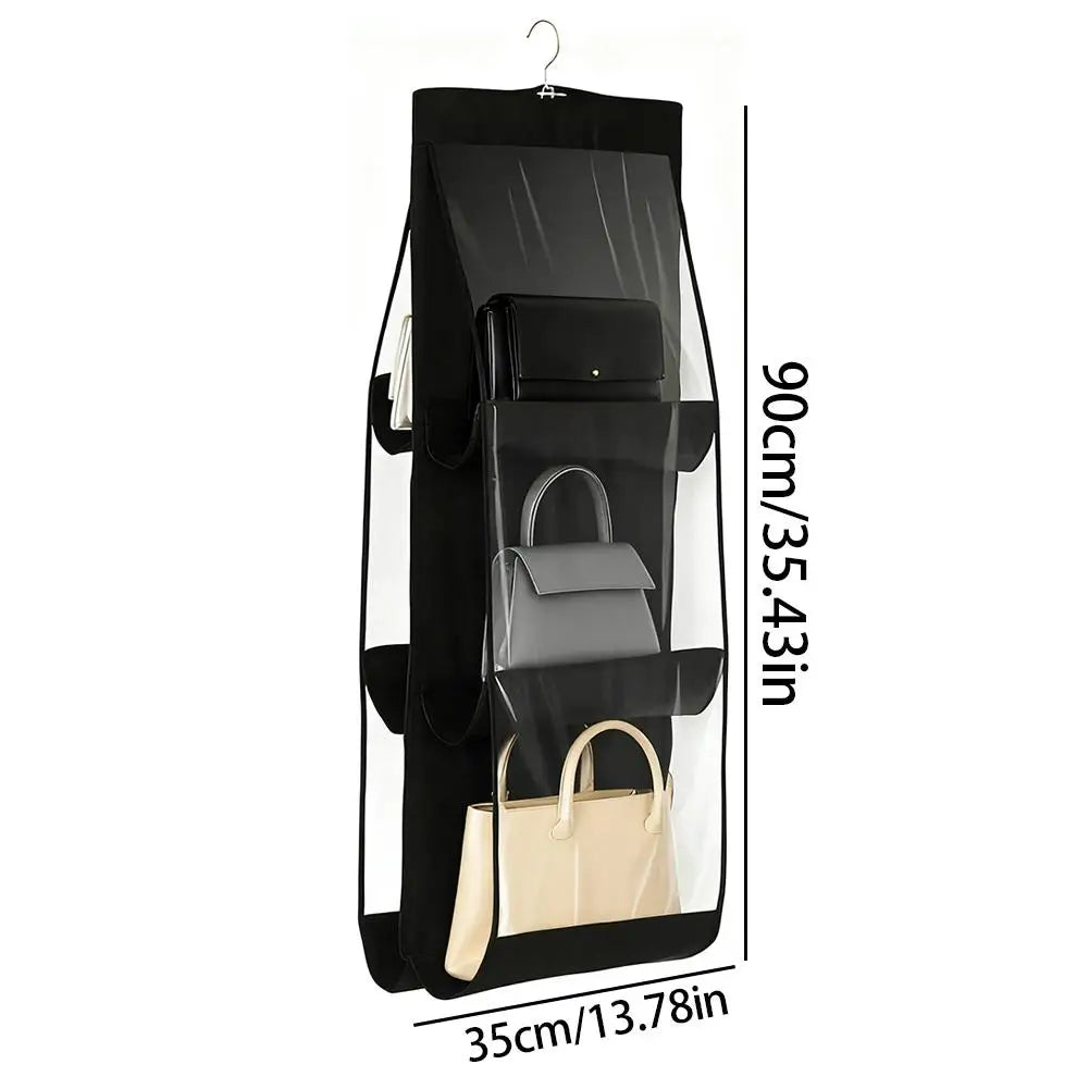 6-Pocket Hanging Handbag Organizer – Waterproof Closet Storage Closet Bag Organizer Richie's