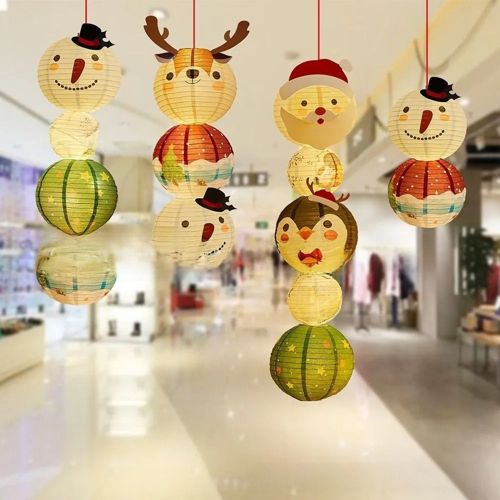 Cartoon Christmas Hanging Lanterns – Deer, Penguin & Santa Christmas Hanging Lantern Richie's