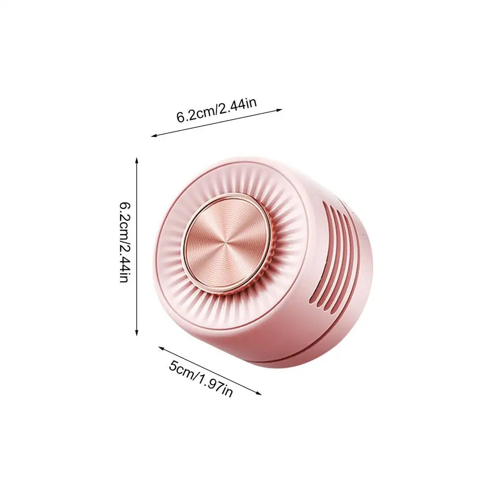 Portable Bladeless Clip Fan – 360° USB Rechargeable Mini Fan Clip-On Personal Fan Richie's Pink