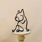 Chihuahua Wrought Iron Abstract Dog Figurine Sculpture Ornament Iron Dog Sculpture Richie's 3