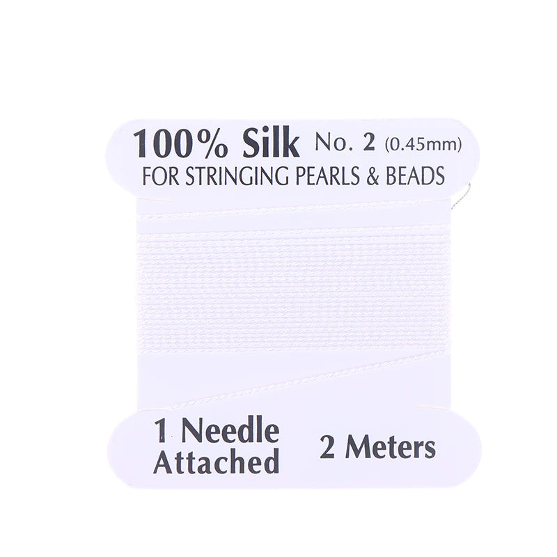 0.45mm Natural Silk Cord Rope – DIY Jewelry Making Thread Jewelry Making Cord Richie's White