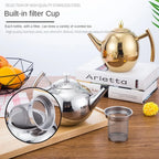 Stainless Steel Teapot Kettle 1L–2L with Filter | Gas & Induction Stovetop Tea Kettle Richie's
