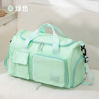 Large Capacity Gym Travel Bag – Dry Wet Separation Oxford Cloth Gym Travel Bag Richie's green