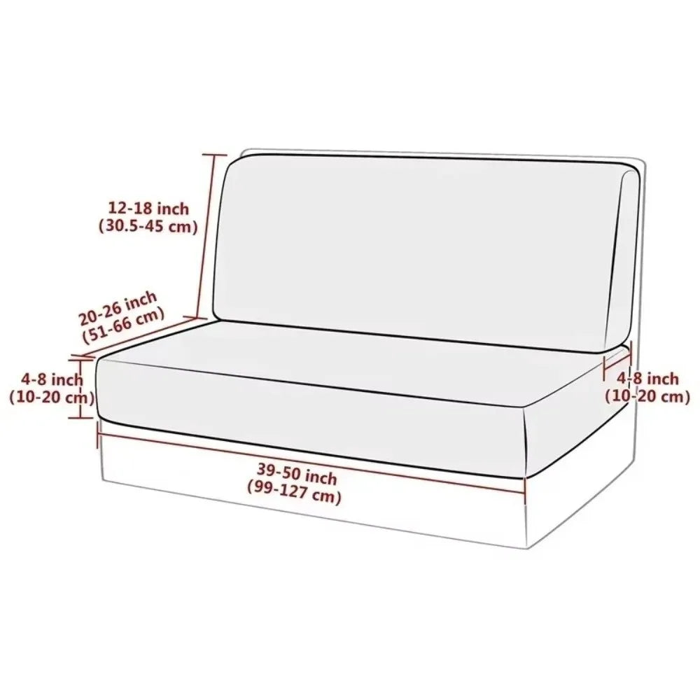 2-Pack Stretch RV Dinette Cushion Covers – Slip-On Seat Covers Seat Cushion Covers Richie's