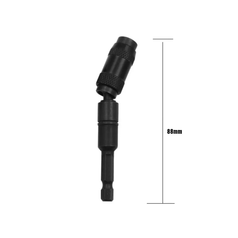 Pivoting Magnetic Bit Holder 1/4" Hex Quick Release Drill Extension Drill Bit Extension Richie's black 1