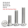 304 Stainless Steel UNC Pan Head Hex Socket Screws | Allen Bolts Hex Socket Screws Richie's 3 4 6-32(10pcs)