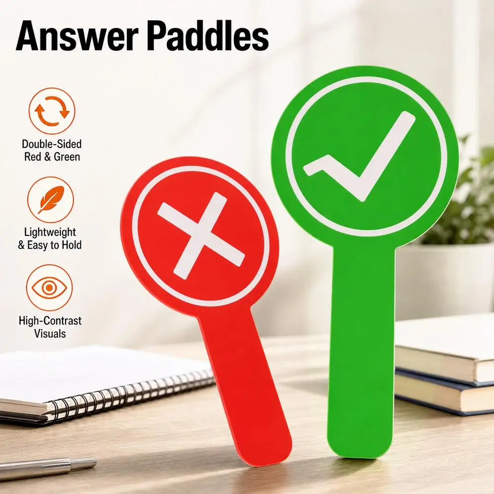 Yes No Answer Paddle Set – Classroom Voting & Game Prop Classroom Voting Paddle Richie's