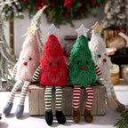 Fluffy Christmas Tree Figurine – LED Glowing Xmas Décor Christmas Figurine Richie's