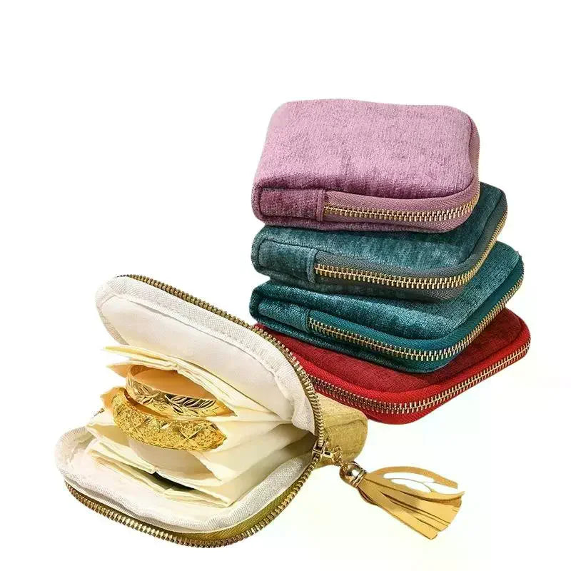 Velvet Jewelry Storage Bag – Multi-Slot Travel Organizer Pouch Jewelry Organizer Pouch Richie's