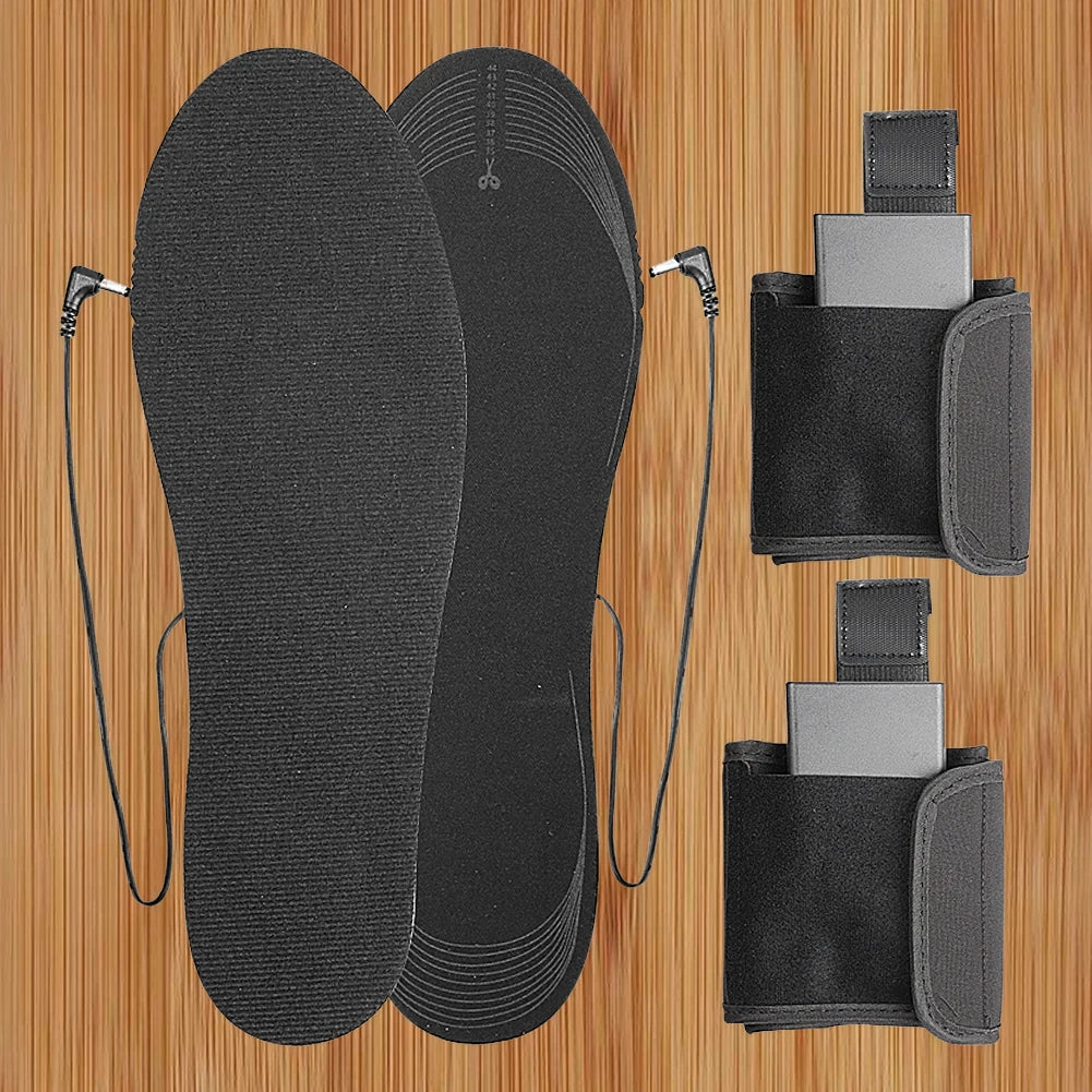 Electric Heated Insoles with Battery Box | Thermal Foot Warmers Heated Shoe Insoles Richie's