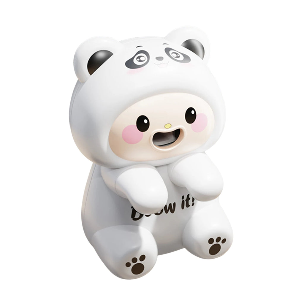 JOCESTYLE USB Clip-On Food Cooling Fan – Cartoon Frog Cup Fan Clip-On Mini Fan Richie's White