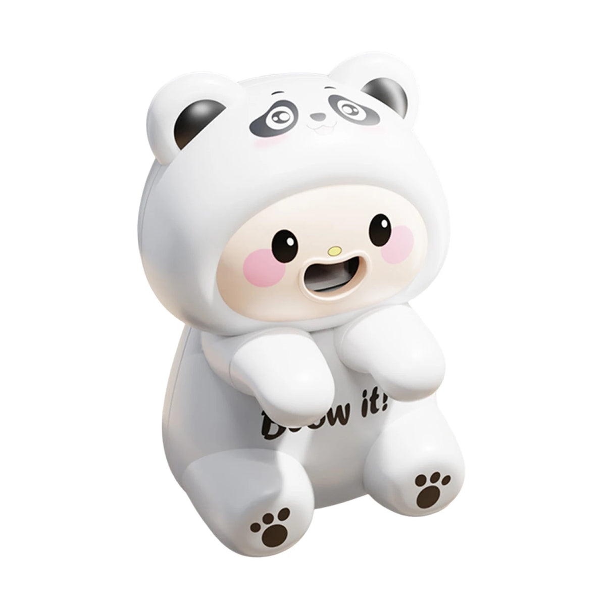 JOCESTYLE USB Clip-On Food Cooling Fan – Cartoon Frog Cup Fan Clip-On Mini Fan Richie's White