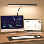 KEBINCPLED Clip-On USB LED Anti-Glare Desk & Reading Lamp Clip-On LED Desk Lamp Richie's Black FXG USB No plug