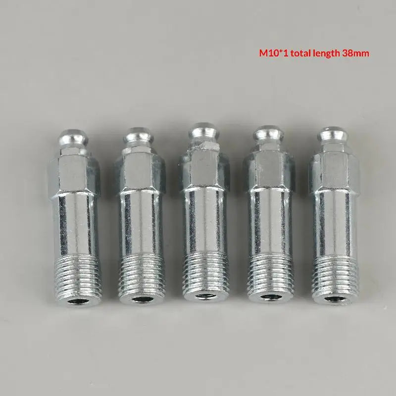 5Pcs Metric Zerk Grease Nipple Fittings M6 M8 M10 Lengthened Head Grease Zerk Fittings Richie's M10 38mm
