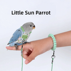Adjustable Breathable Parrot Flight Harness & Walking Leash Bird Flight Harness Richie's Green-Style3