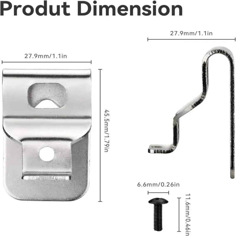 Belt Clip Hook for DeWalt 20V Drill & Impact Wrench – 6 Pack Power Tool Accessory Richie's