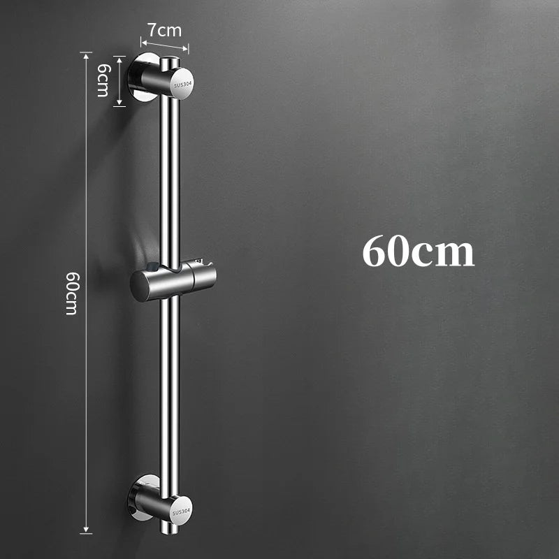 Adjustable Wall Mounted Shower Sliding Bar – Stainless Steel Shower Sliding Bar Richie's 60cm