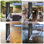 APWIKOGER Patio Umbrella Cover Waterproof Anti-UV with Zipper Patio Umbrella Cover Richie's