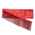 Metallic Foil Tassel Fringe Garland Curtain 30×200cm Party Party Fringe Curtain Richie's Red
