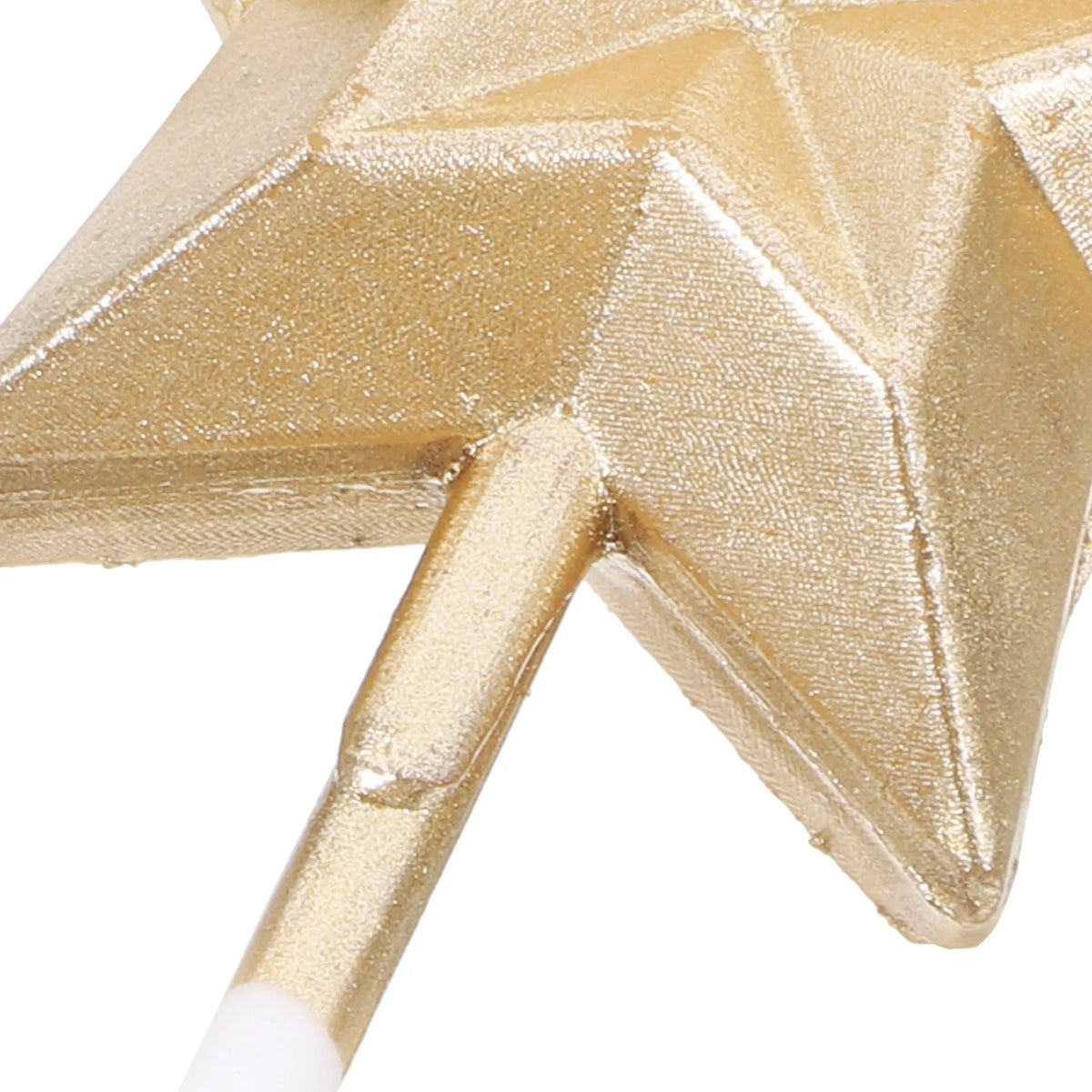 8Pcs Metallic 3D Star Birthday Candles – Sparkly Cake Toppers Birthday Cake Candles Richie's