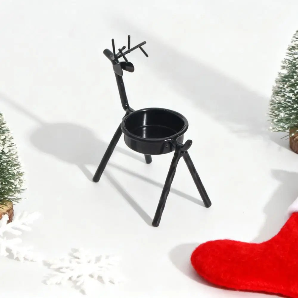Christmas Reindeer Tealight Holders – Metal Xmas Candle Decor Tealight Candle Holder Richie's