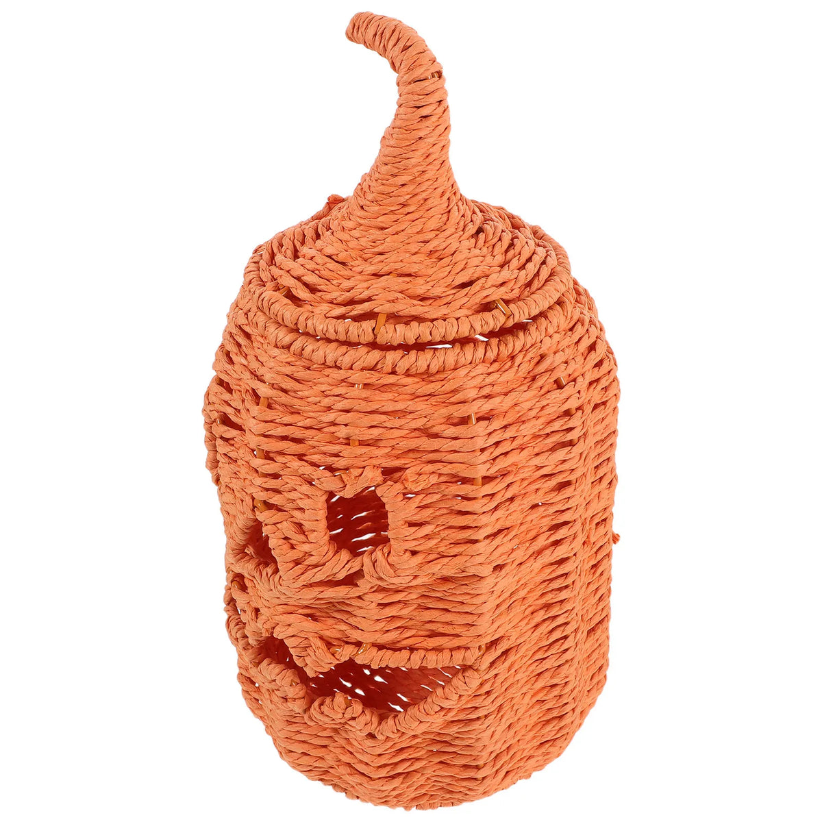 Woven Pumpkin Lampshade | Basket Weave Jack O Lantern Cover Halloween Lamp Shade Richie's