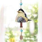 Resin Bird Wind Chime Hand Painted Outdoor Hanging Ornament Wind Chime Richie's