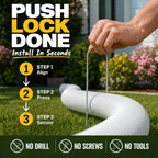 6-Pack U-Shape Gutter Downspout Extension Ground Anchors Downspout Extension Stakes Richie's