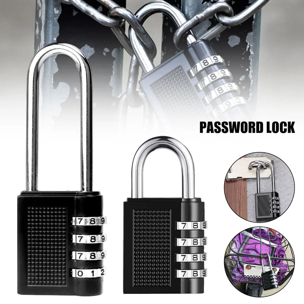 4-Digit Zinc Alloy Combination Padlock – Weatherproof Locker Lock Combination Padlock Richie's
