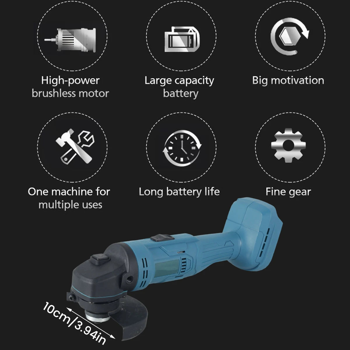 Toorise 100mm Brushless Cordless Angle Grinder – Makita 18V Cordless Angle Grinder Richie's
