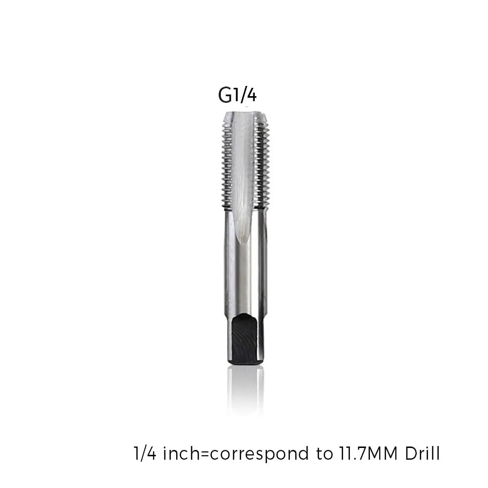 BSP Taper Pipe Tap Metal Thread 1/8" to 3/4" – Straight Flute Pipe Thread Tap Richie's Tap.2