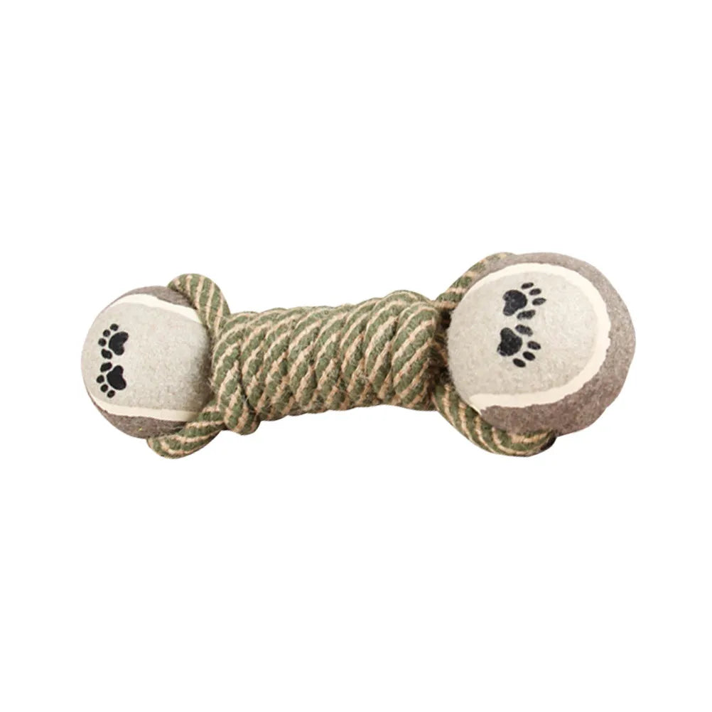 Cotton Rope Dumbbell Dog Chew Toy – Puppy Dental Knot Dog Rope Chew Toy Richie's