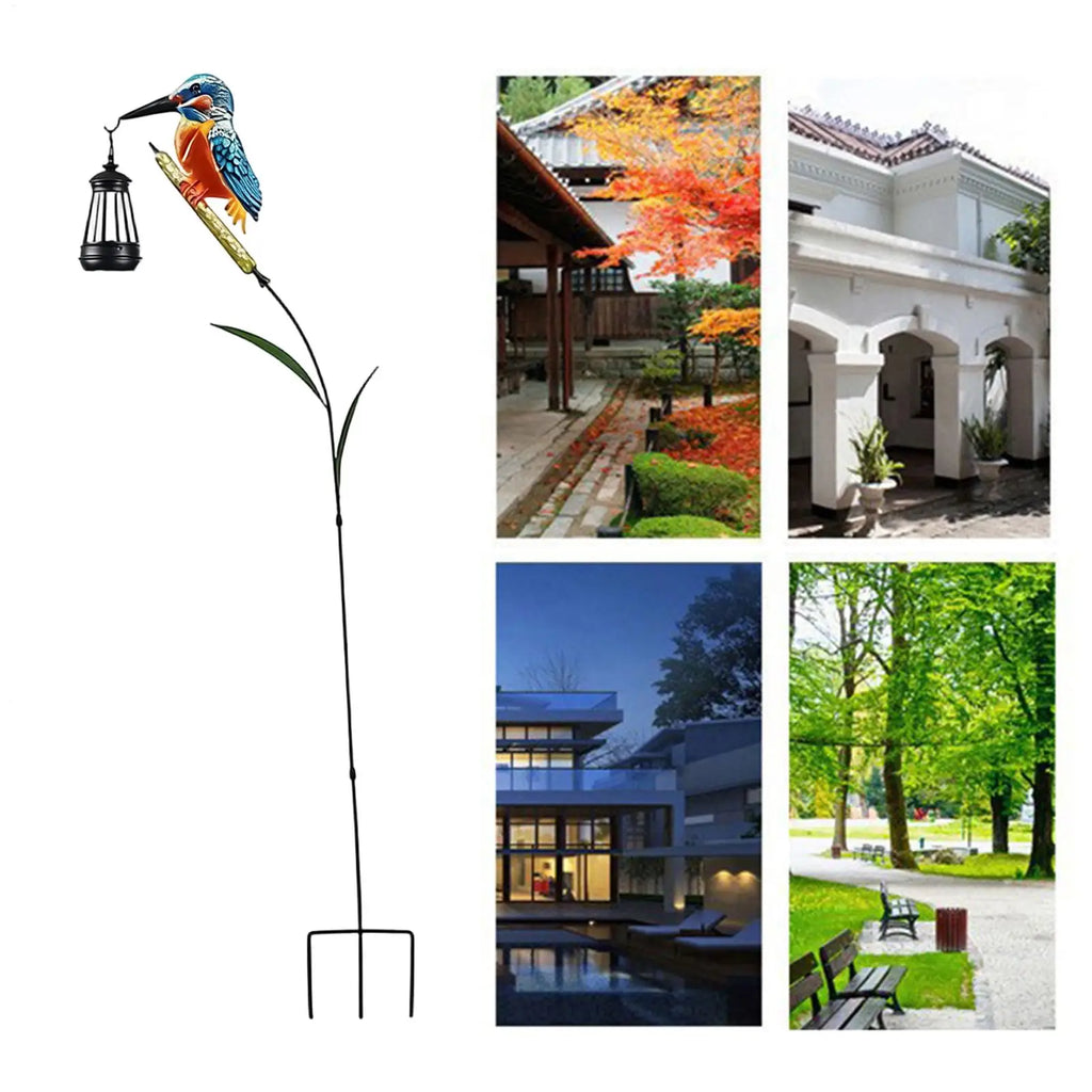 LED Solar Kingfisher Garden Statue – Waterproof Outdoor Light Solar Garden Statue Richie's