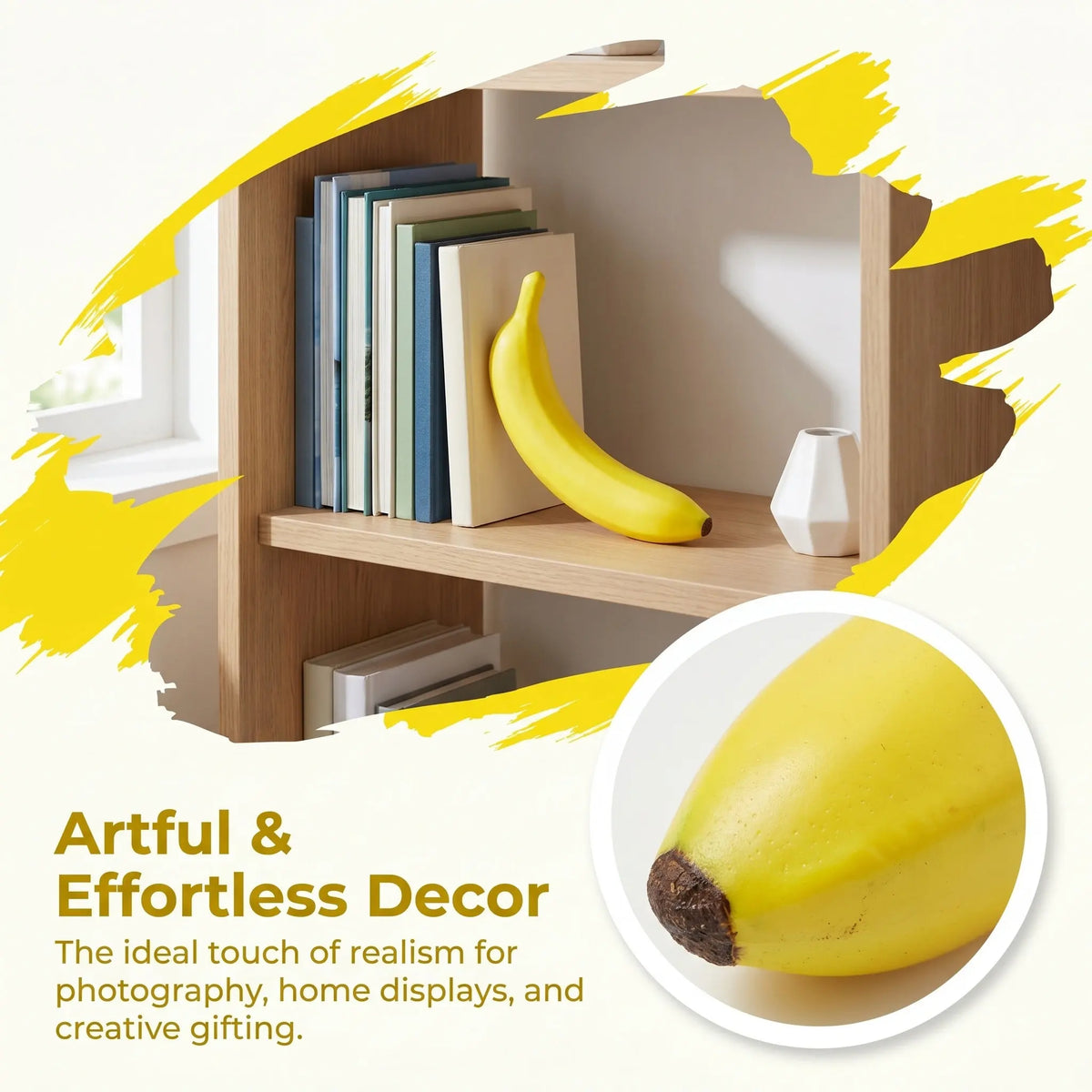Realistic Foam Artificial Banana Photo Prop & Home Décor Artificial Fruit Prop Richie's