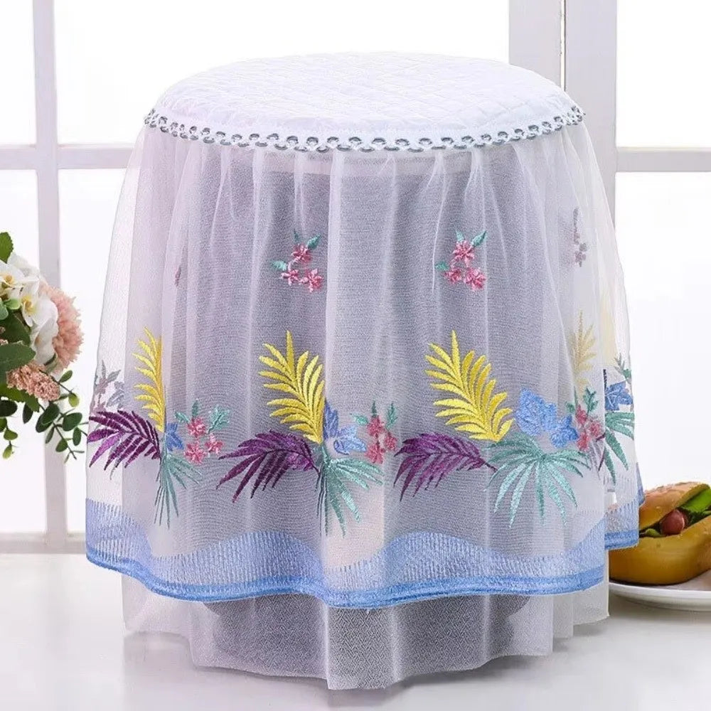 Pastoral Lace Embroidery Dust Cover for Air Fryer & Rice Cooker Appliance Dust Cover Richie's