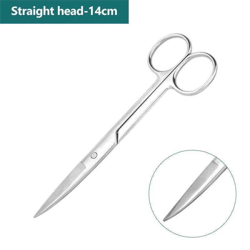 Stainless Steel Vet Scissors – Straight & Curved, 5 Sizes Pet Grooming Scissors Richie's 14CM Straight Head
