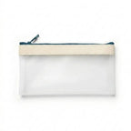 Transparent Frosted Pencil Case Large Capacity Student Bag Pencil Case Richie's White