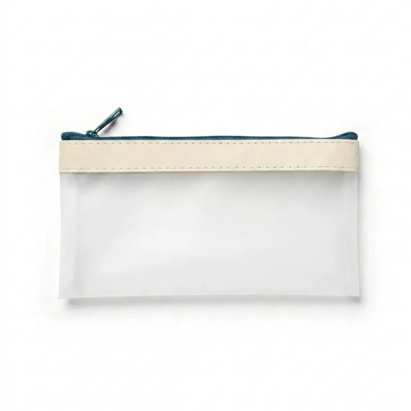 Transparent Frosted Pencil Case Large Capacity Student Bag Pencil Case Richie's White