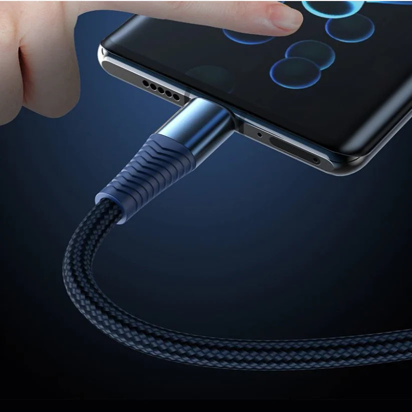 FUCHU 6A USB-C Fast Charge Cable 1M Braided + Micro USB 0.3M USB Charging Cable Richie's