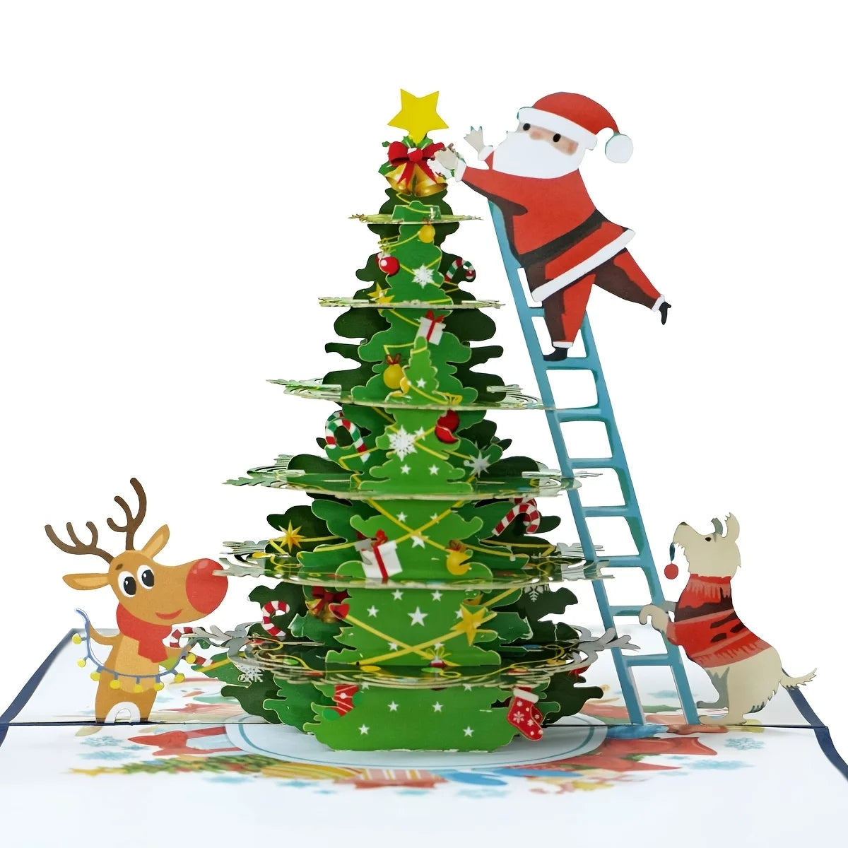 Christmas 3D Santa Claus Pop-Up Decorative Card | Holiday Gift Holiday Greeting Card Richie's