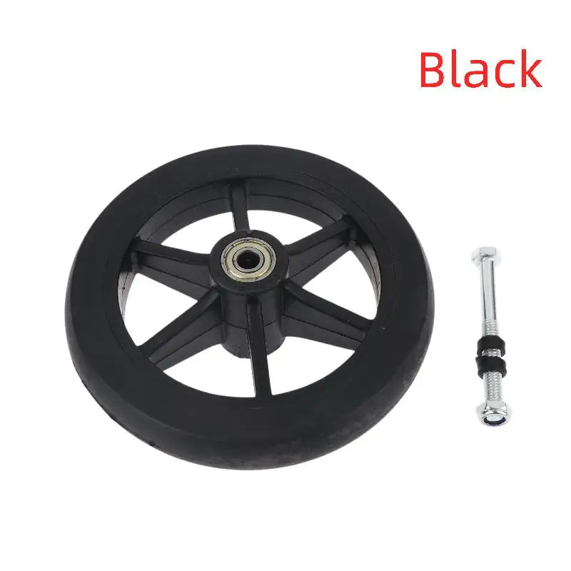 6-Inch Wheelchair Front Wheel Replacement – Puncture-Resistant Wheelchair Replacement Wheel Richie's Black