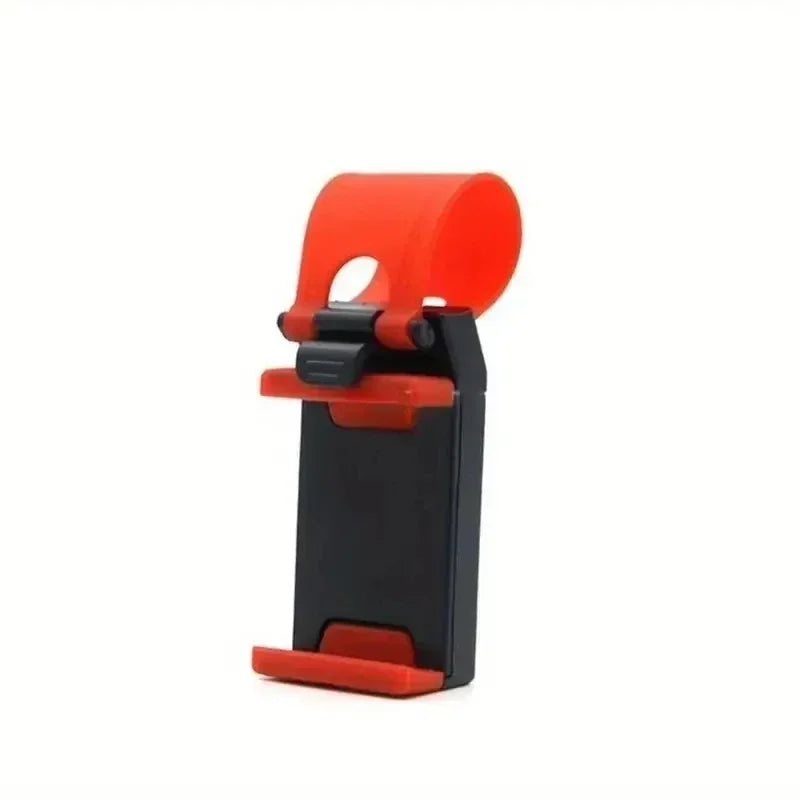 Universal Steering Wheel Phone Holder Hook Mount Car Bracket Car Phone Mount Richie's Red