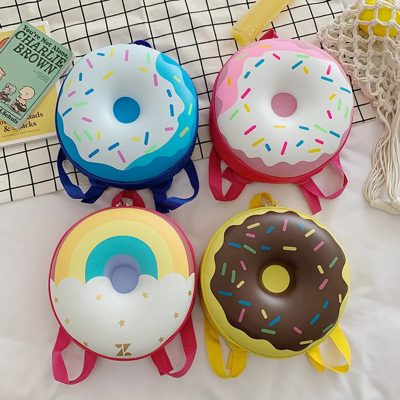 Cute Cartoon Donut Kids Backpack – Kindergarten Boys Girls Kids Cartoon Backpack Richie's