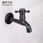Retro European All-Copper Outdoor Cold Water Faucet | Sink Tap Cold Water Faucet Richie's black