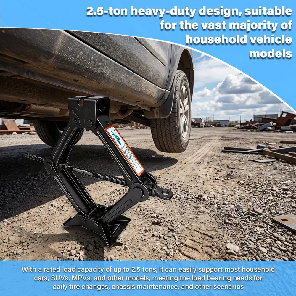 Foldable Manual Car Jack with Ratchet Wrench – 1.5T/2.5T Manual Car Jack Richie's