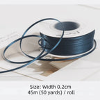2mm Double-Sided Satin Ribbon 45m Roll – Gift & Craft Craft Satin Ribbon Richie's 6 L